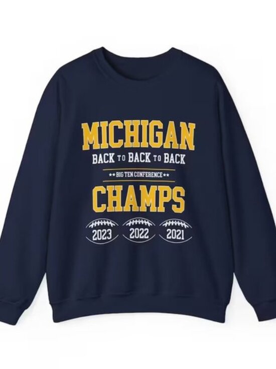 Norberto C Other - Big Ten Champions Back to Back to Back, University Michigan 2023 2022 sweatshirt